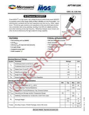 APT4M120K datasheet  